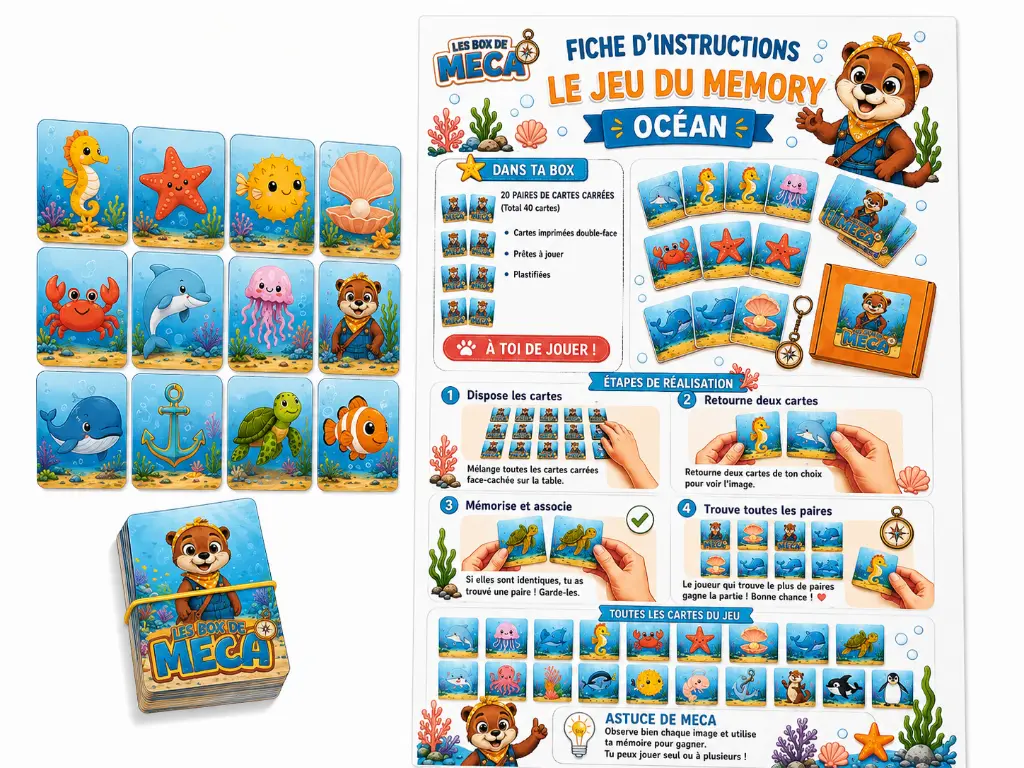 Jeu Memory océan